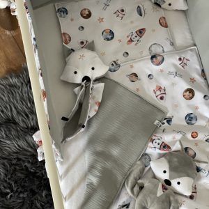 Tavaszi/Nyári takaró és párna szett - Szürke/Zűrutazás