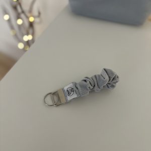 Scrunchie kulcstartó - Ezüst