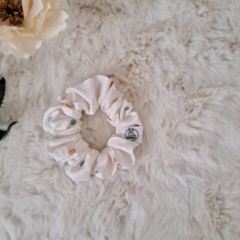 Scrunchie, kímélő hajgumi - Pötyi (pamut)