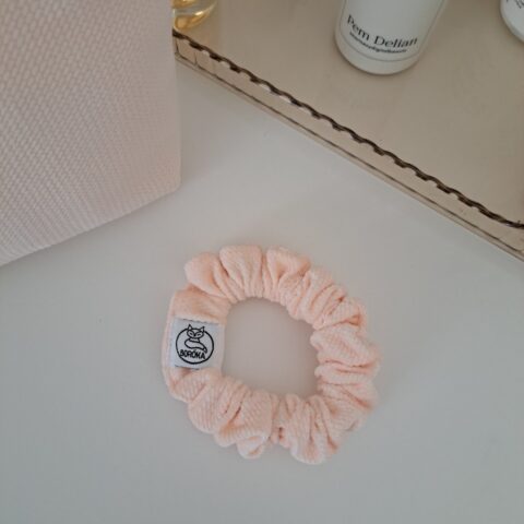 Scrunchie, kímélő hajgumi - Púder