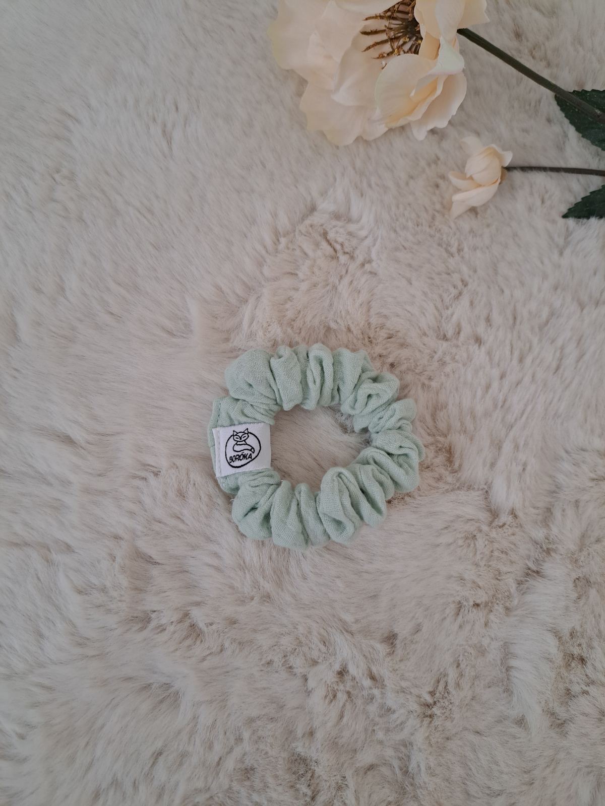 Scrunchie, kímélő hajgumi - Maldív (pamut) - Image 3