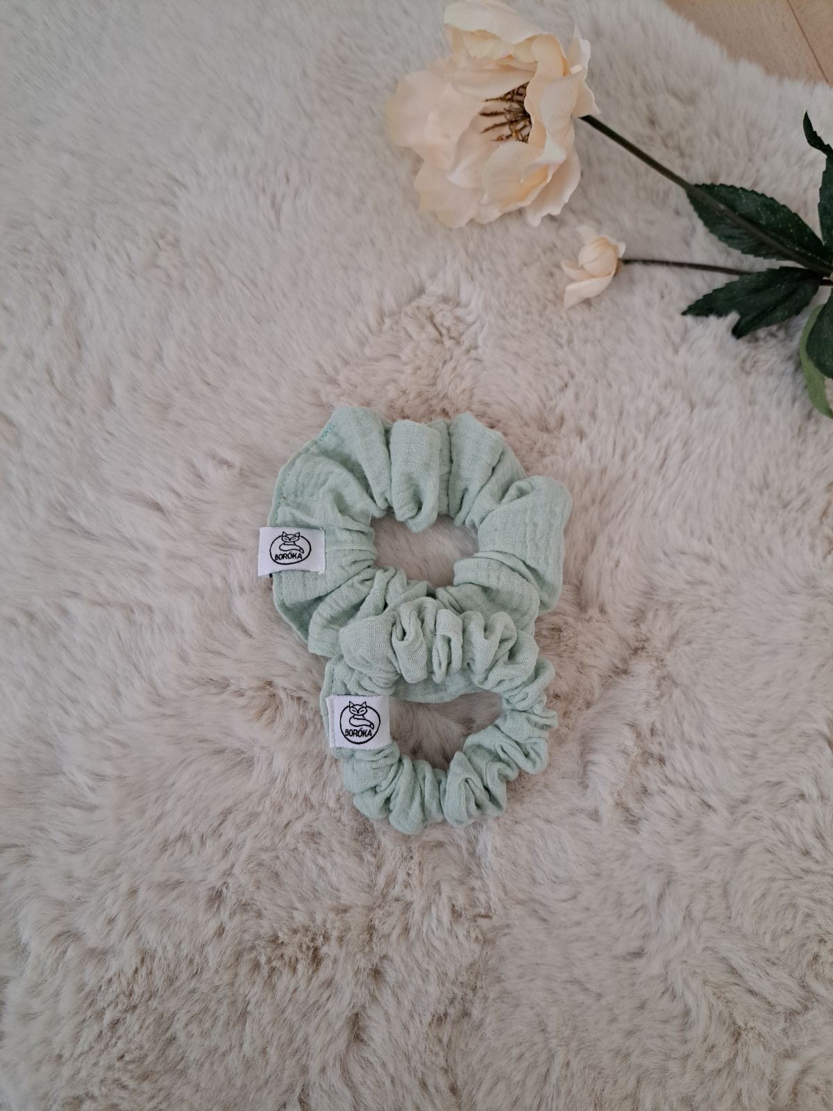 Scrunchie, kímélő hajgumi - Maldív (pamut)